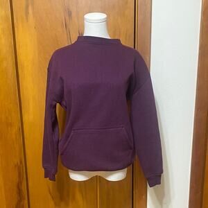 NWOT Danskin Deep Purple Hoodie Front Pocket P2P 20.5” Sleeves 17” Ballet